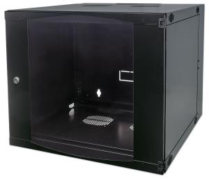 Wallmount Cabinet - 19in - 9U - Double Section - Flatpack - 450mm depth - Black