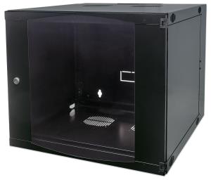 Wallmount Cabinet - 19in - 6U - Double Section - 450mm - Flatpack - Black
