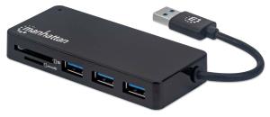 USB Hub - 3 Port - USB 3.2 Gen 1 With Card Reader