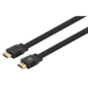 Hdmi Cable With Ethernet 50cm 4k/60hz - Flat Male/male Black