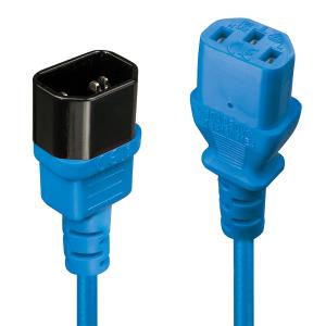 Extension Cable Iec - C14 To Iec C13 - 2m - Blue
