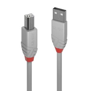 Cable - USB Type A Male To B Male - 3m - Anthraline - Grey