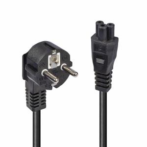 Extension Cable - Schuko 2 Pin Plug To Iec C5 - 2m - Black