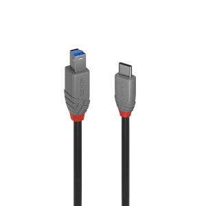 Cable - USB 3.2 - USB-c - USB-b - Anthraline  - 1m