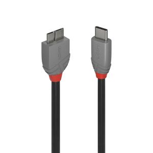 Cable - USB 3.2 - USB-c Male - Micro-b Male - Anthraline  - 2m