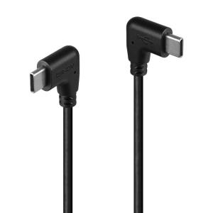 Cable - USB-c Male - USB-c  Male - 50cm - 2 X 90 Degree Right Angle Black