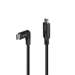 Cable - USB-c Male - USB-c Male - 50cm - 90 Degree Right Angle 10gbps Black