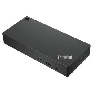 ThinkPad Universal USB-C Dock w/ Power Adapter - USB-C / 3x USB 3.2 Gen 2 / 2x USB 2.0 / Audio Jack / 2x DP / HDMI / GbE - 135W Power Delivery - UK