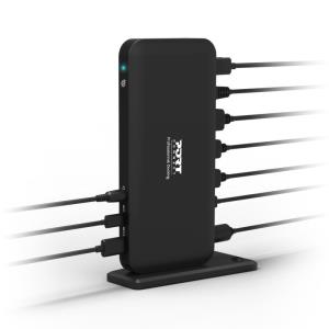 USB-C 3X4K OFFICE DOCKING STATION - 3x USB-A / USB-C / 2x DP / HDMI / Gbe / Combo 3.5mm - 85W USB Power Delivery - UK