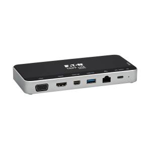 TRIPP LITE Docking Station USB-C - Triple Display - 4K HDMI & mDP, VGA, USB 3.2 Gen 1, USB-A/C Hub, GbE -  60W PD Charging