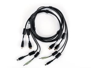 Cable 2-hdmi/1-USB/1-audio 6ft (sc940h)