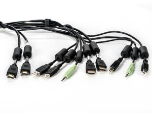 Cable 2-hdmi/2-USB/1-audio 6ft (sc945h)