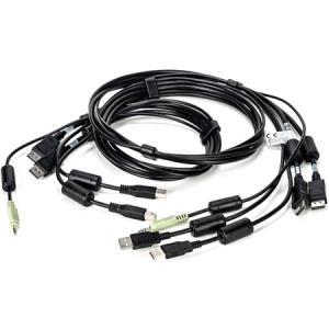 USB Kybd And Mse Dual DisplayPort Video Cable & Au