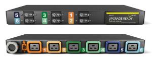 Vertiv Geist Rack PDU elementary (upgradeable) 1U input IEC 60309 230/400V 3x32A locking outputs (6)