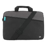 Essential Briefcase Toploading 11-14in -Black and Grey - 8L