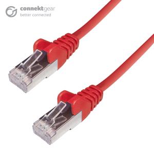 1M CAT6A SSTP LSOH RED STRANDED FLUSH 26AWG CABLE
