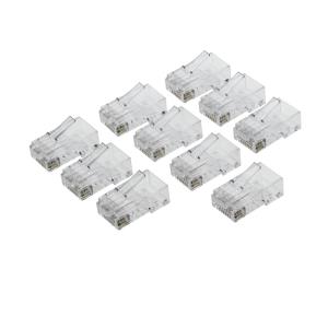Rj45 CAT6 50 Micron Crimp Ends Connectors 10-pk