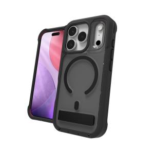 Rainier Snap Case with Kickstand iPhone 17 Pro Smoke Black