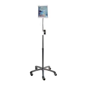 Heavy-duty Security Gooseneck Floor Stand For 7-13 In Tablet