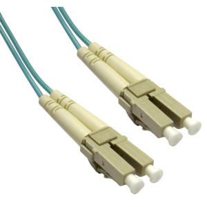 1m Lomm Om4 Fiber Optic Malelc/lc 50/125 Duplex Blue Cable