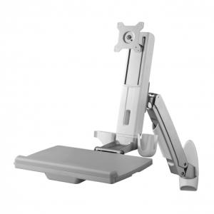 Sit Stand Combo Workstation Wall Mount