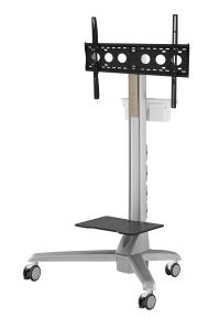 Mobile Media Display Cart Motorized Lift
