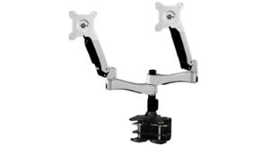Articulating Dual Monitor Clamp Grommet