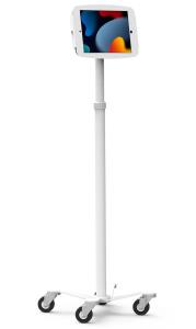 Bundle / Rolling Rise Stand + Space, Enclosure for iPad 10.2in 7-9th Gen (2019-2021) - White