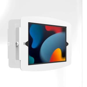Bundle / Glass Mount Bracket with Security Slot + Space, Enclosure for iPad 10th-11th (A16) Gen - White