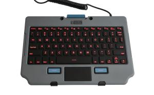 Rugged Lite Backlit Keyboard - Uk English - With Quick Release Keyboard Tray (7160-1470-00)