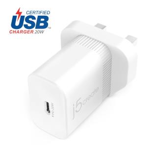 Pd Wall Charger - Nema Power Plug - 1x USB-c (female) 20w (uk)