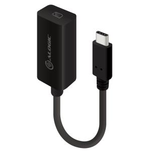 USB-C to Mini DisplayPort Adapter with 4K2K Support- Black - 10cm