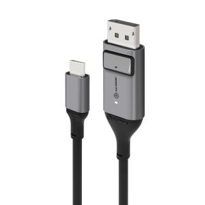 ULTRA USB-C (Male) to DP (Male) Cable - 4K @60Hz with LED (White) - Box Packaging - 2m