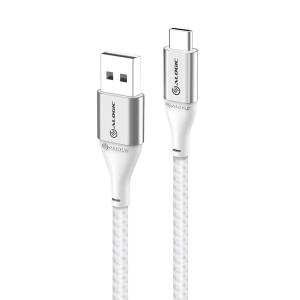 Super Ultra USB 2.0 USB-C to USB-A Cable - 3A/480Mbps - Silver - 1.5m