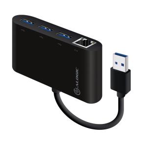 USB 3.0 SuperSpeed 3 Port Hub + Gigabit Ethernet Adapter