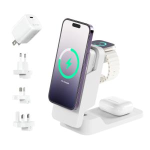 Power Bank MATRIX FOLD 3-IN-1 Travel Charg With 5.000MAH Magsafe