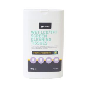 LCD Wet Tissues (100 Pack) Size 11x9cm For Lcd/TFT Screens